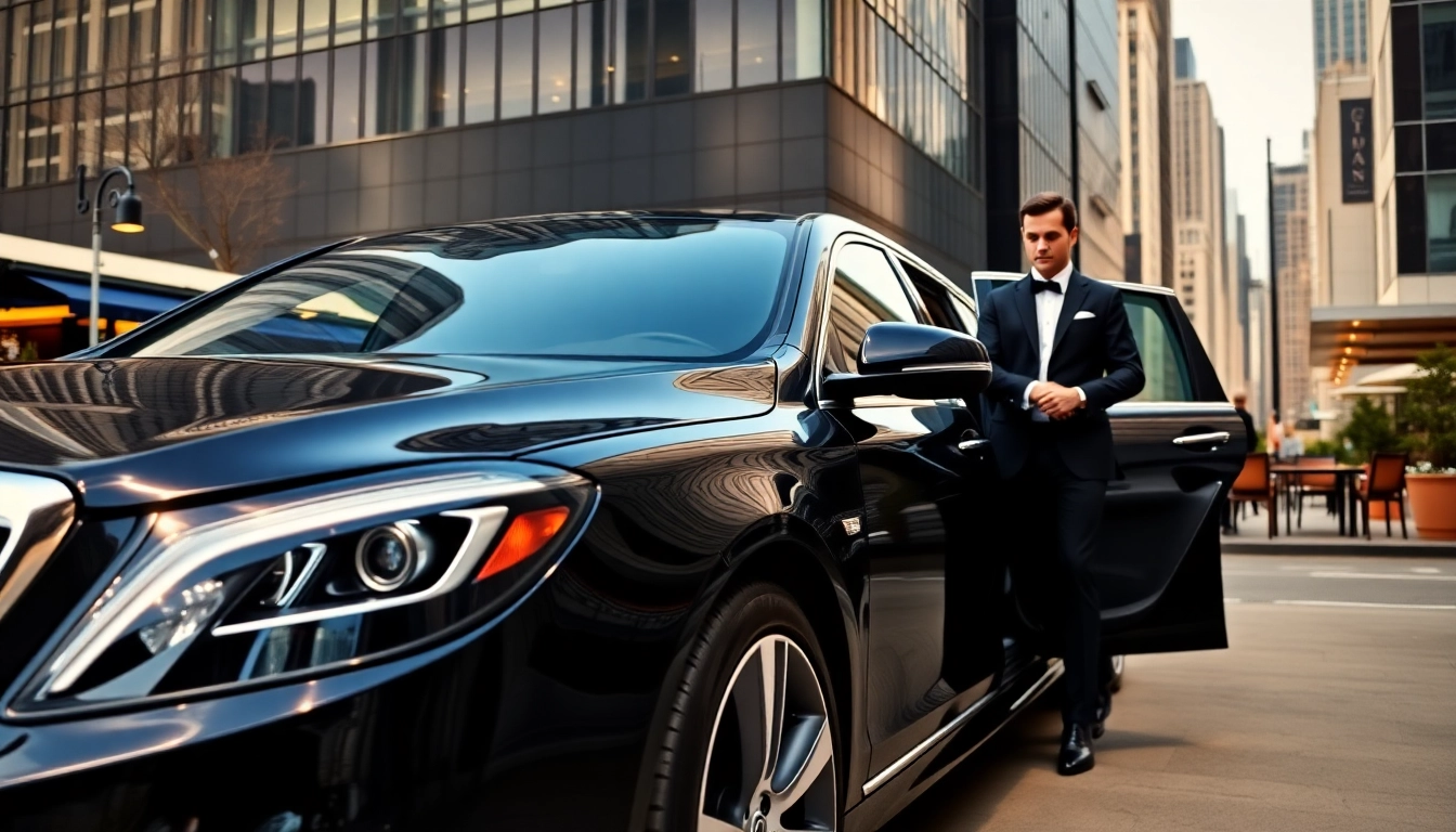 Experience the luxury of vip chauffeur service with a professional chauffeur ready to assist.
