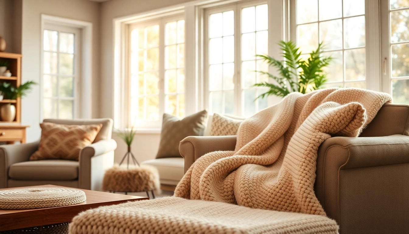 Voel de zachtheid van fleece stof in een gezellige woonkamer met natuurlijke lichtinval.