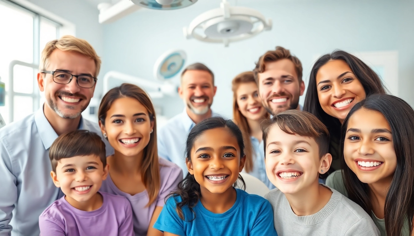See braces Myrtle Beach patients happily consulting with their orthodontist in a modern dental office.