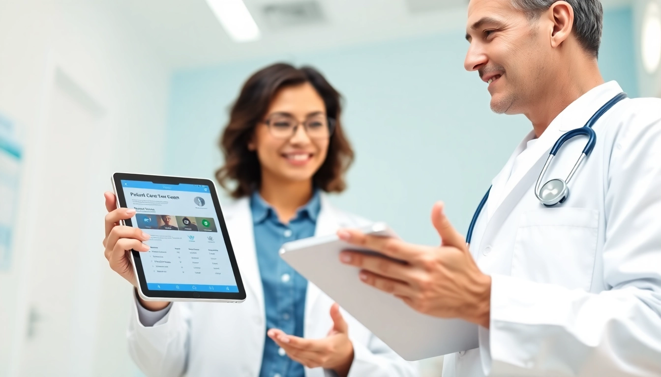 Engage with eprescription apps for ios in a modern clinic setting, showcasing advanced digital healthcare solutions.